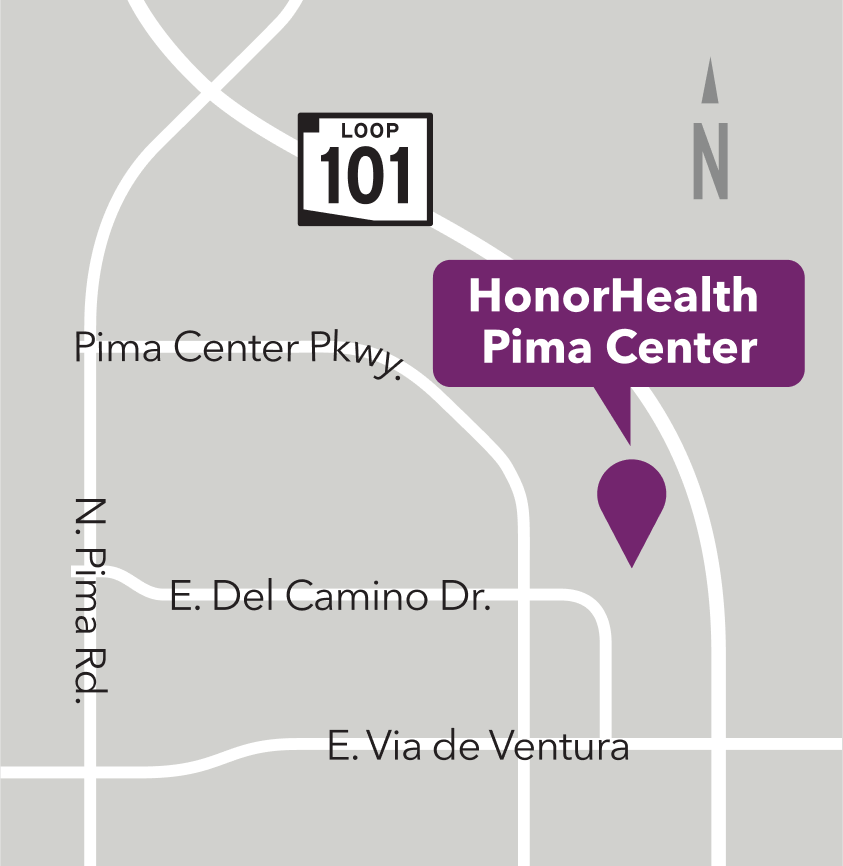 HonorHealth Pima Center Map